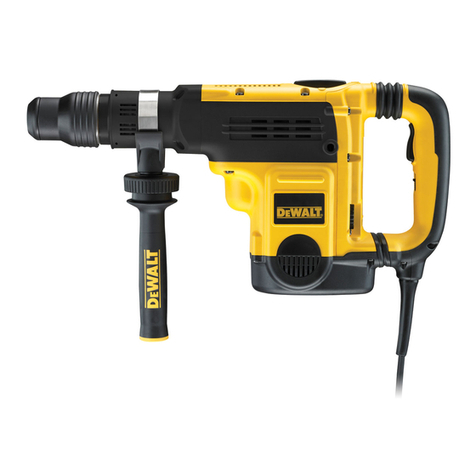 DeWalt SDS MAX D25762 User manual