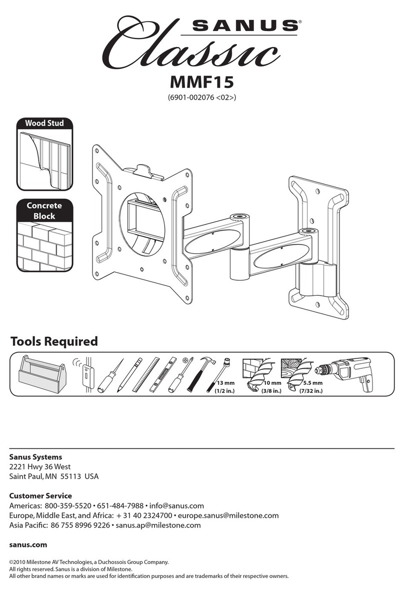 Sanus Classic MMF15 manual