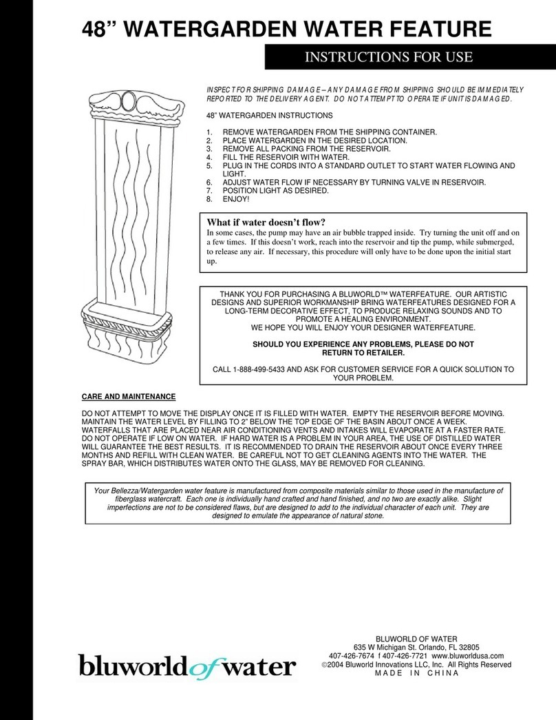 Bluworld WG6WB Instructions for use