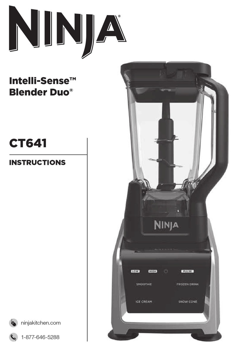 Ninja Intelli-Sense Blender Duo CT641 User manual