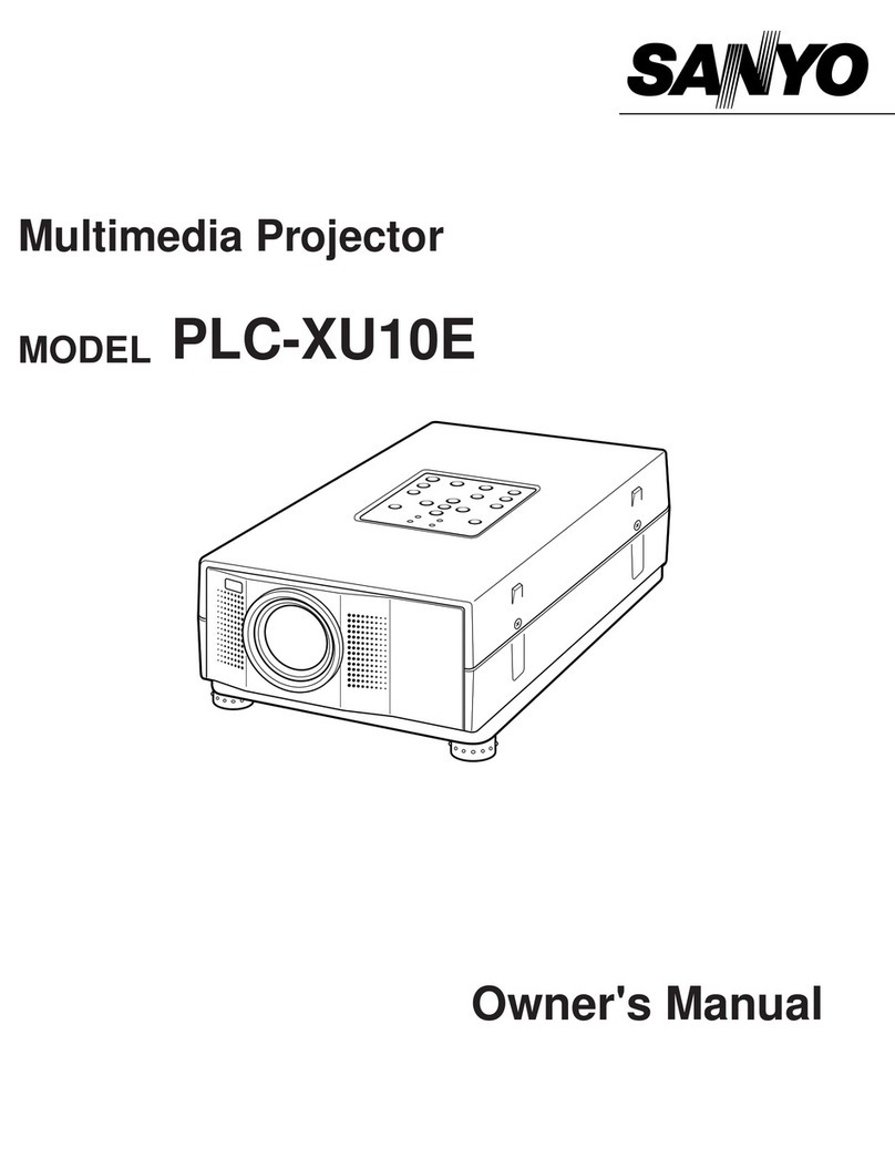 Sanyo PLC-XU10E User manual
