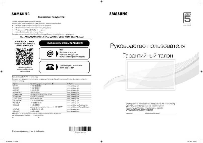 Samsung UE32J5200A User manual