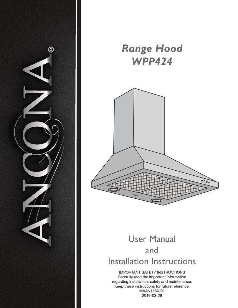 Ancona WPP424 User manual and installation instructions