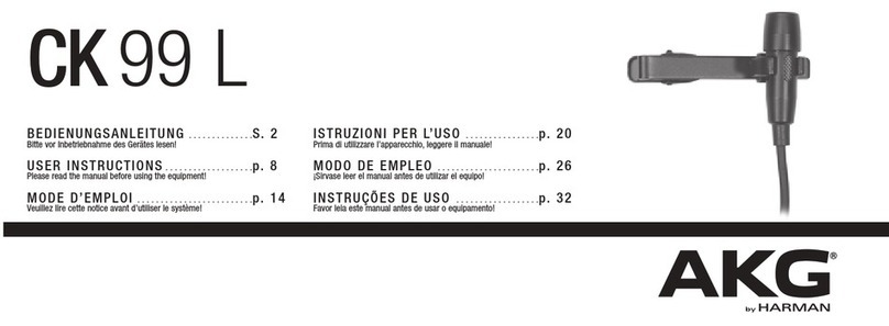 Harman AKG CK99 L User manual