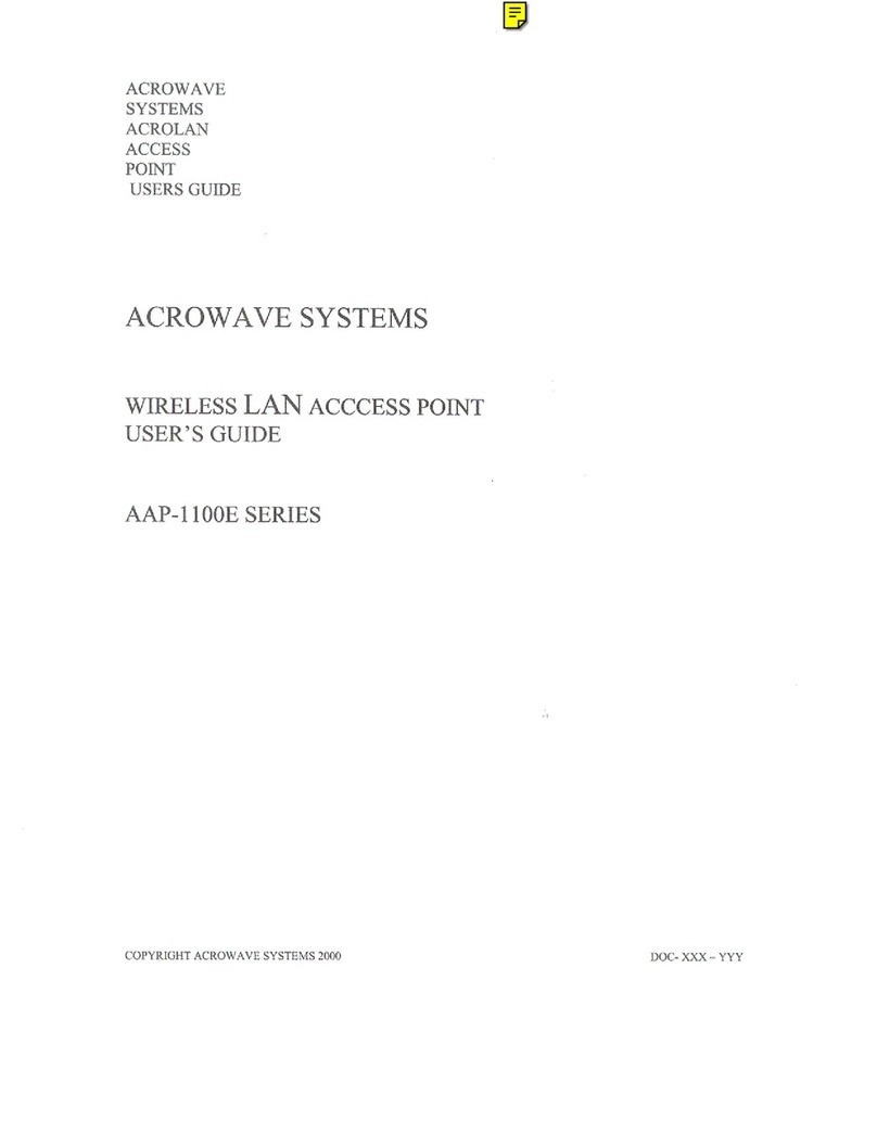Acrowave AcroLAN AAP-1100E Series user guide