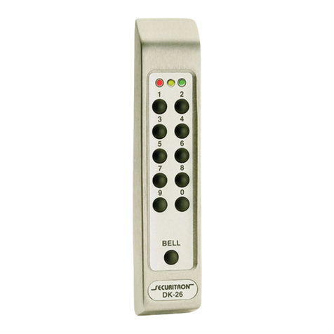 Assa Abloy Securitron DK-26BK User manual