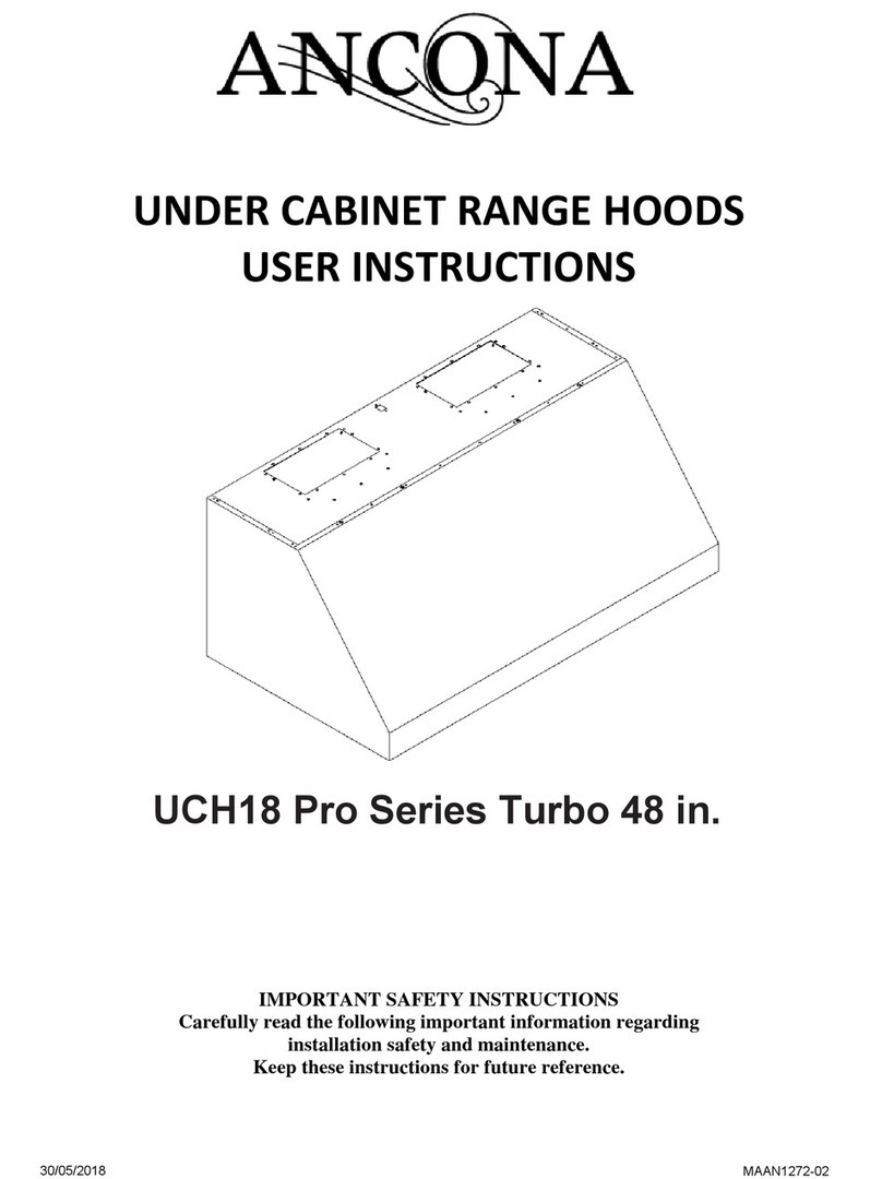Spagna Vetro UCH18 Pro Turbo Series User instructions