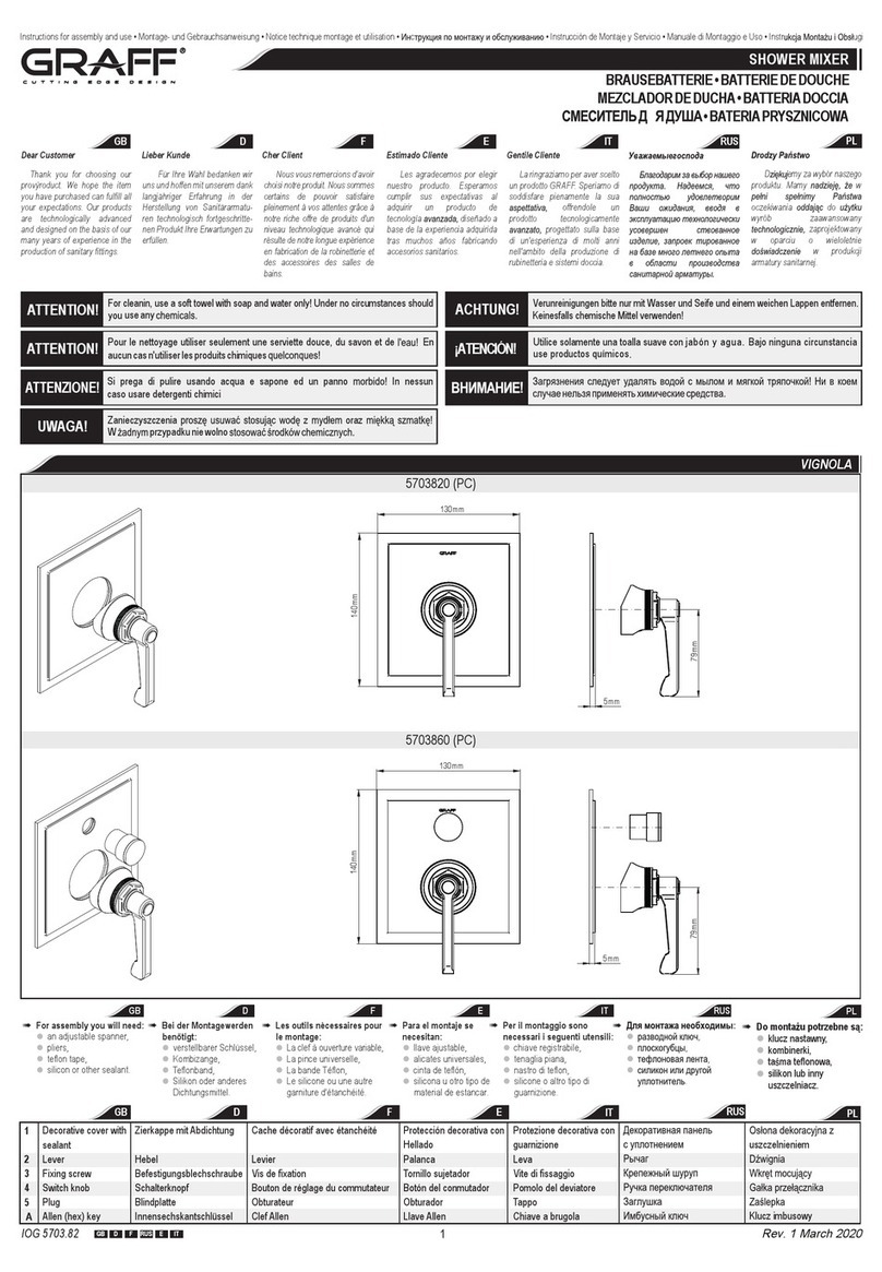 Graff Vignola E-7045-LM60N Instructions for assembly and use