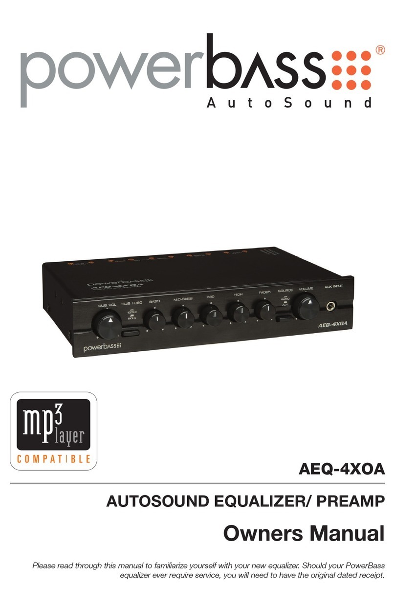 Power bass Autosound AEQ-4XO owner's manual