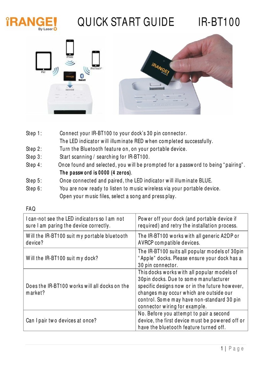 Laser iRANGE IR-BT100 quick start guide