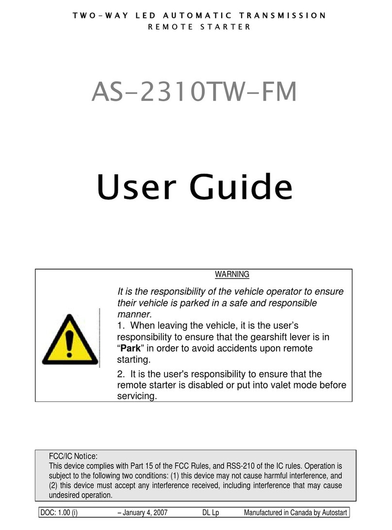 Autostart AS-2310TW-FM User manual