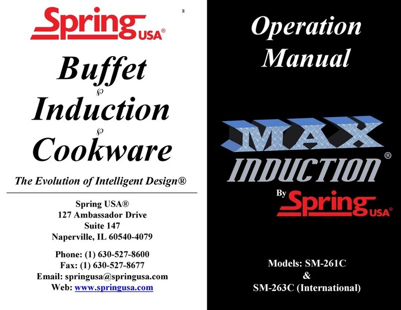 Spring USA MAX INDUCTION SM-261C Operation manual