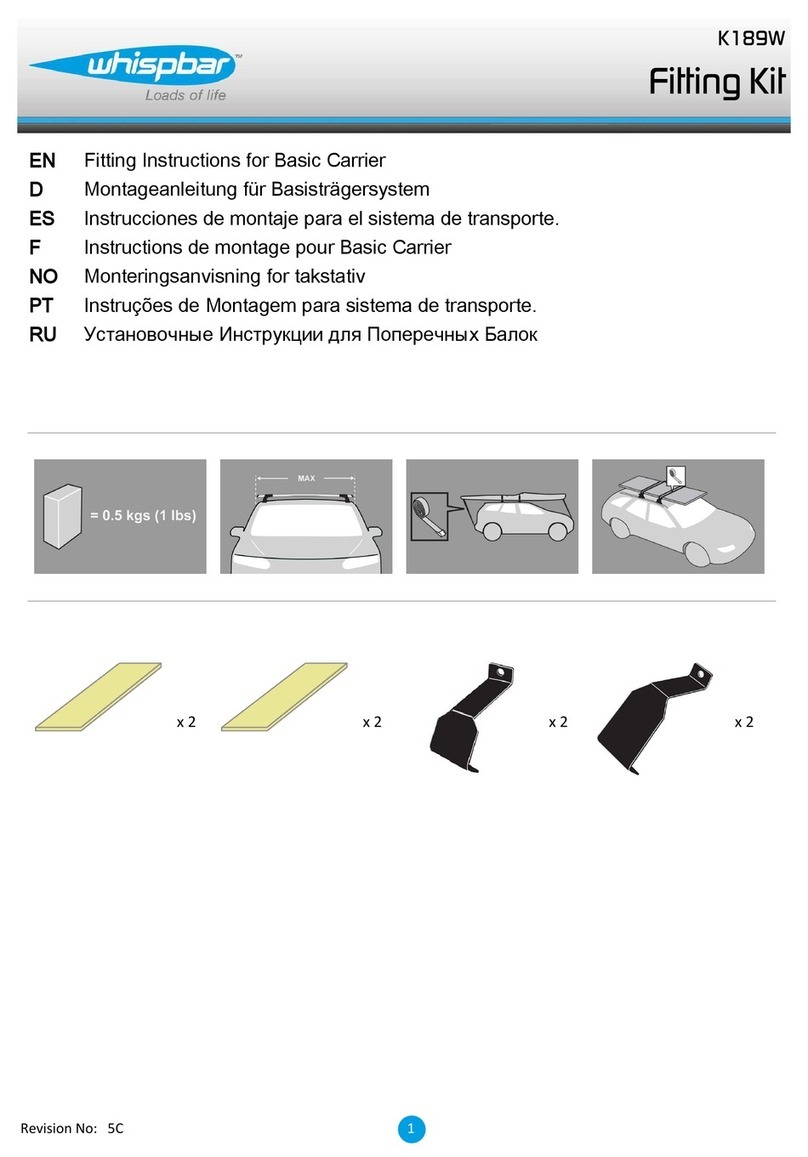 Whispbar K189W Operation and installation manual