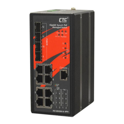 CTC Union IGS-804SM-SE-8PHE Quick installation guide