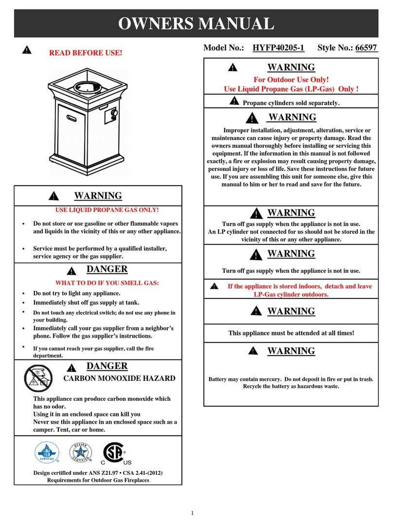HOMEDEPOT HYFP40205-1 owner's manual