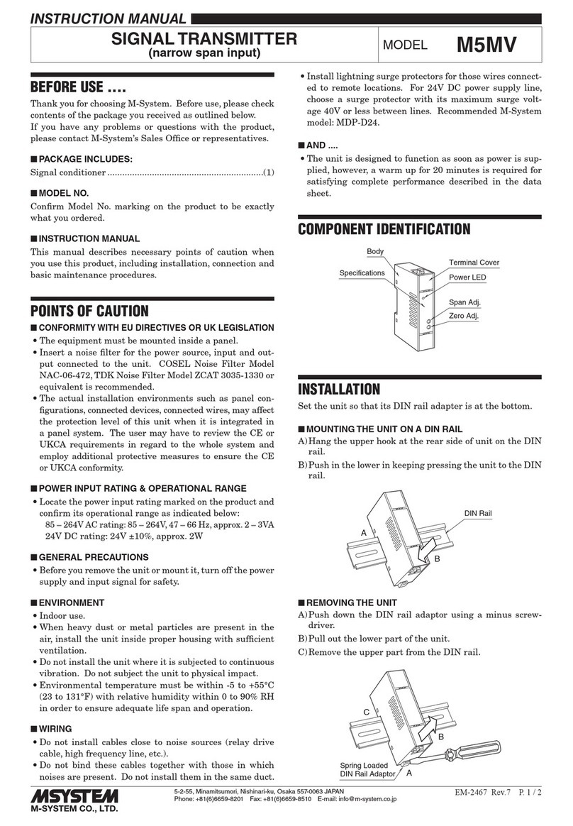 M-system M5MV User manual