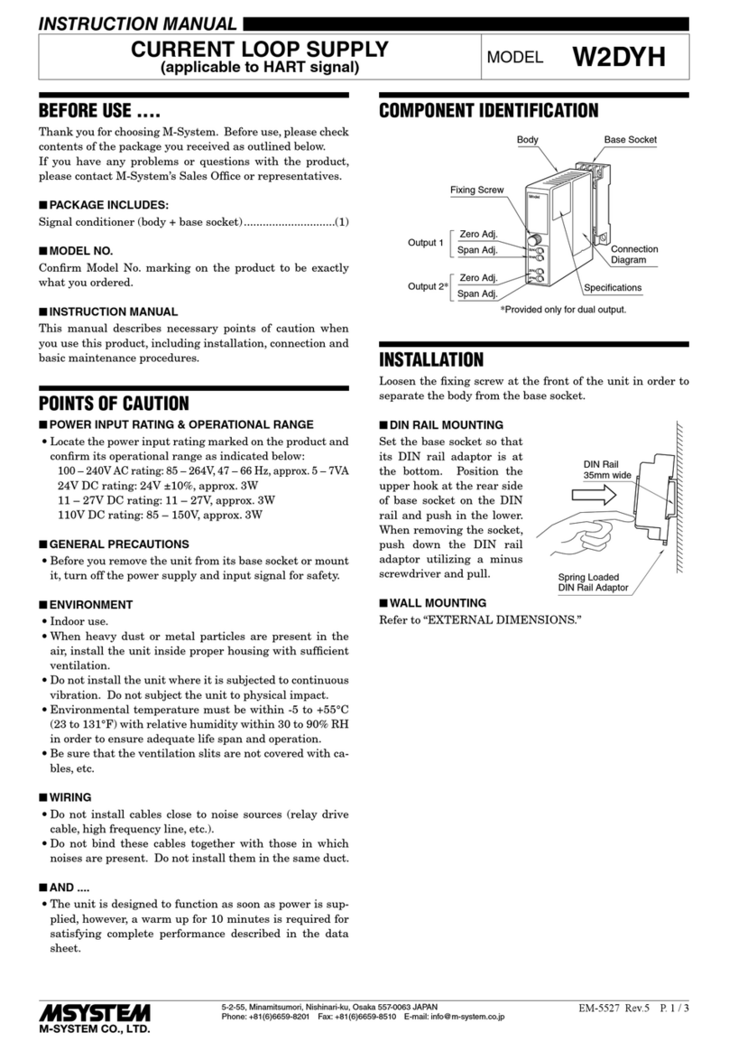 M-system W2DYH User manual