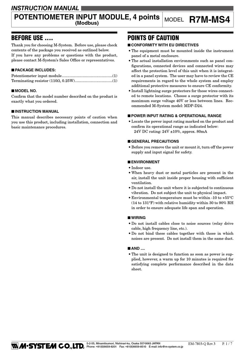 M-system R7M-MS4 User manual