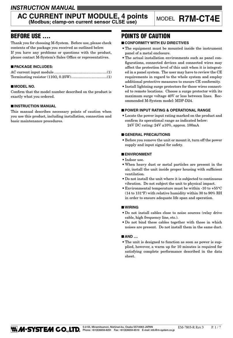 M-system R7M-CT4E User manual