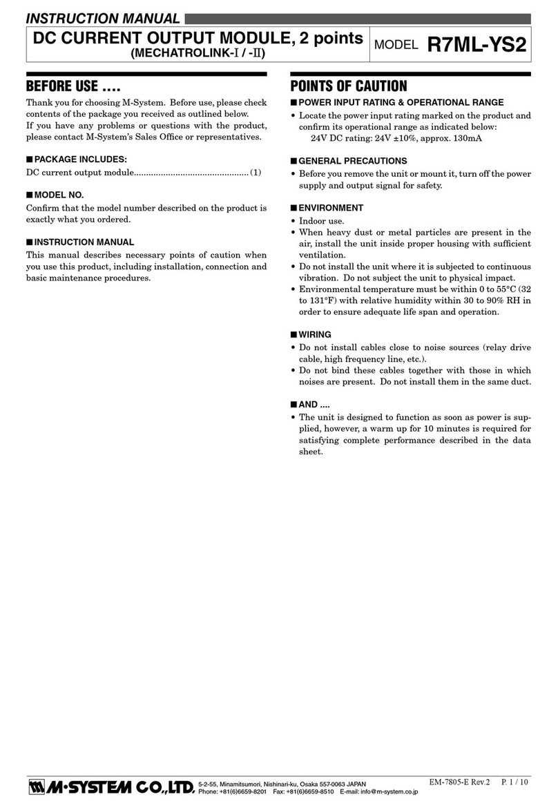 M-system R7ML-YS2 User manual