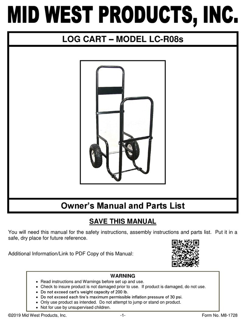 MID WEST PRODUCTS LC-R08s Owner's manual and parts list