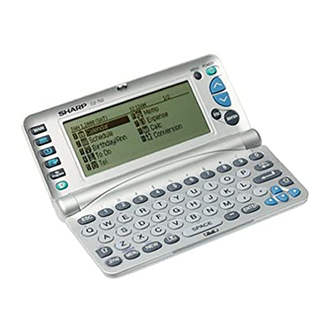 Sharp Wizard OZ-750PC User manual