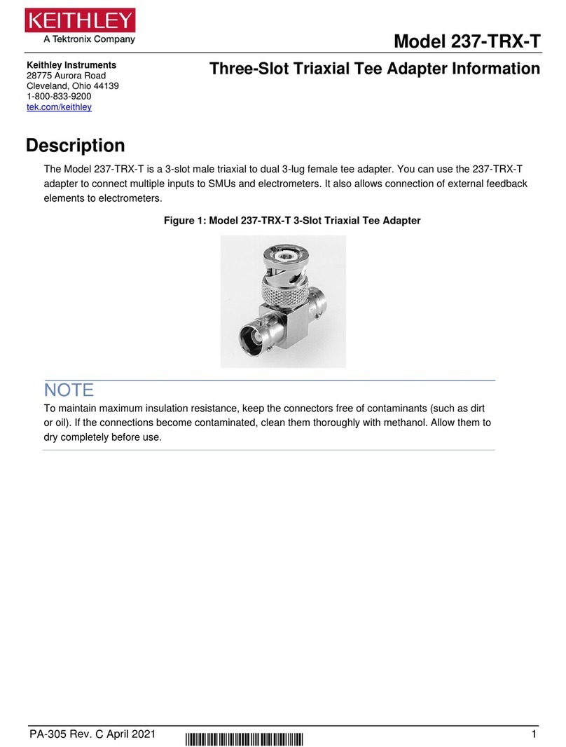 Tektronix Keithley 237-TRX-T manual