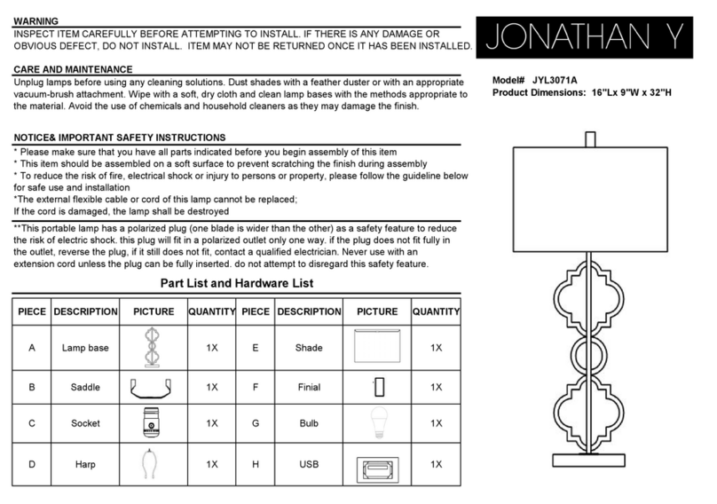 JONATHAN Y JYL3071A User manual