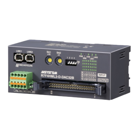 M-system R7F4HML3-D-DAC32A User manual M-system R7F4HML3-D-DAC32A User manual