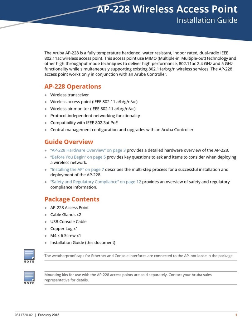 Aruba Networks AP-228 User manual