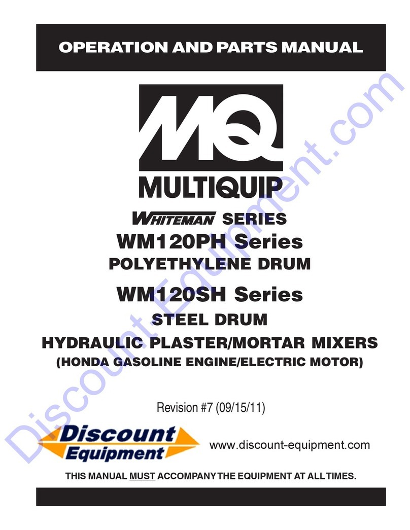 MULTIQUIP Whiteman WM120PH Series Operation and parts manual