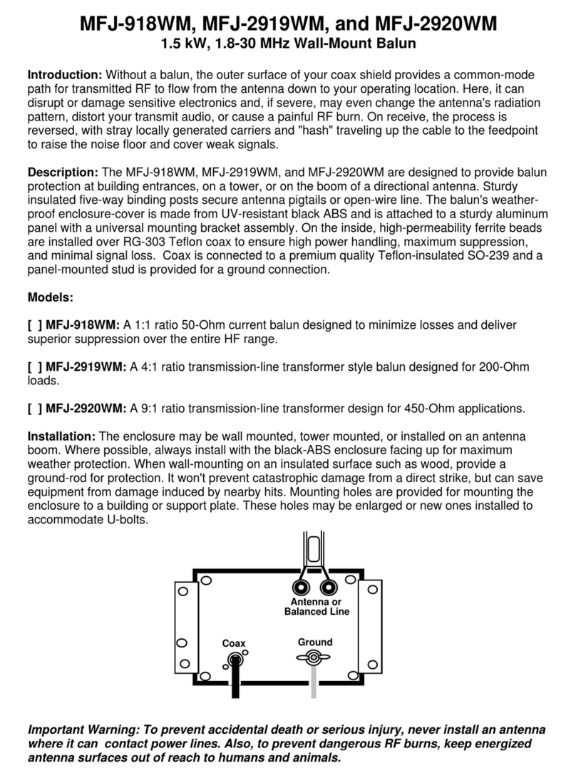 MFJ MFJ-918WM instruction manual