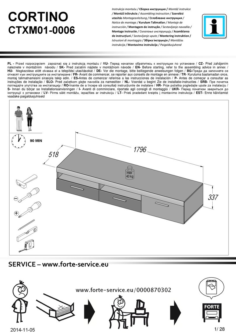 Forte Cortino CTXM01-0006 Assembling Instruction