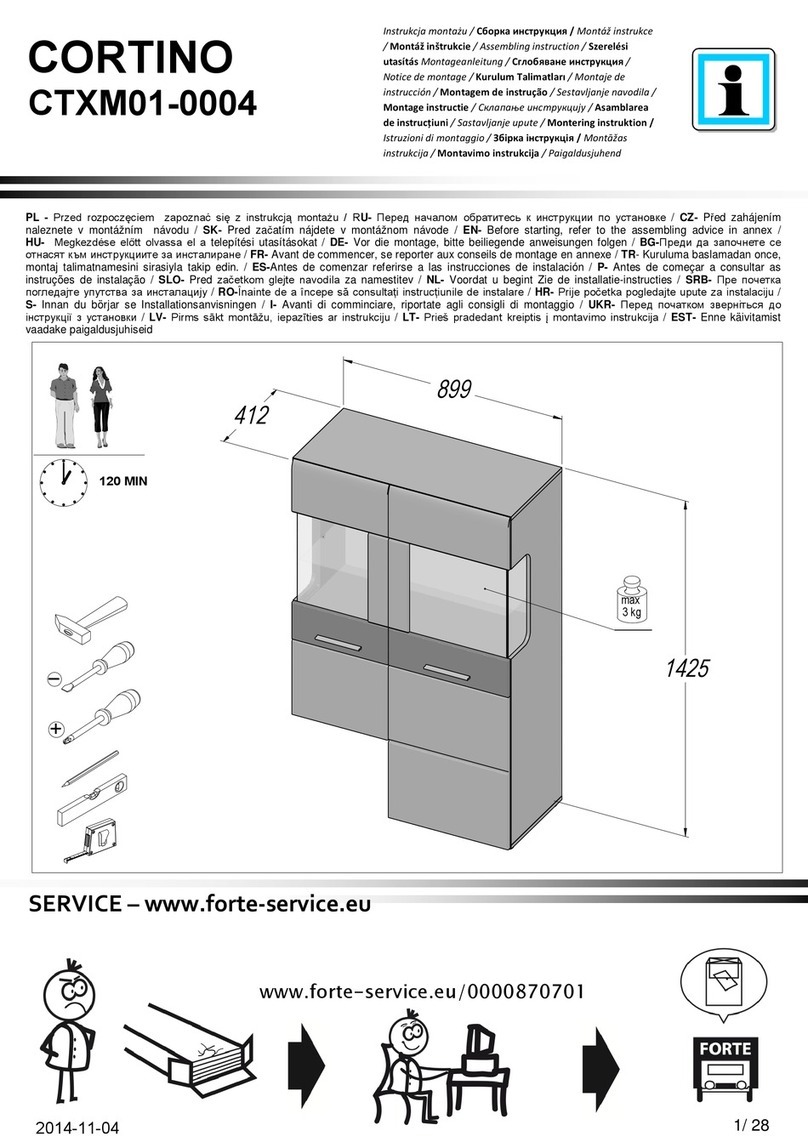 Forte CORTINO CTXM01-0004 User manual