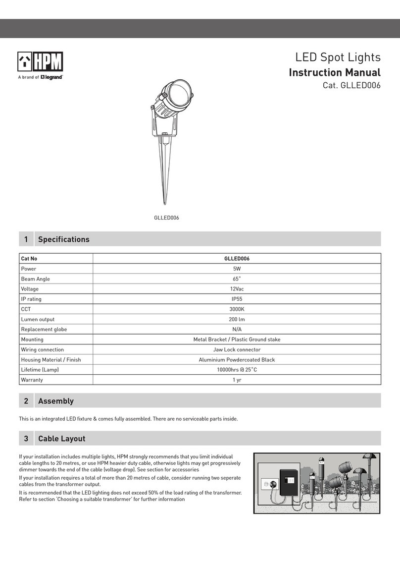 LEGRAND HPM GLLED006 instruction manual