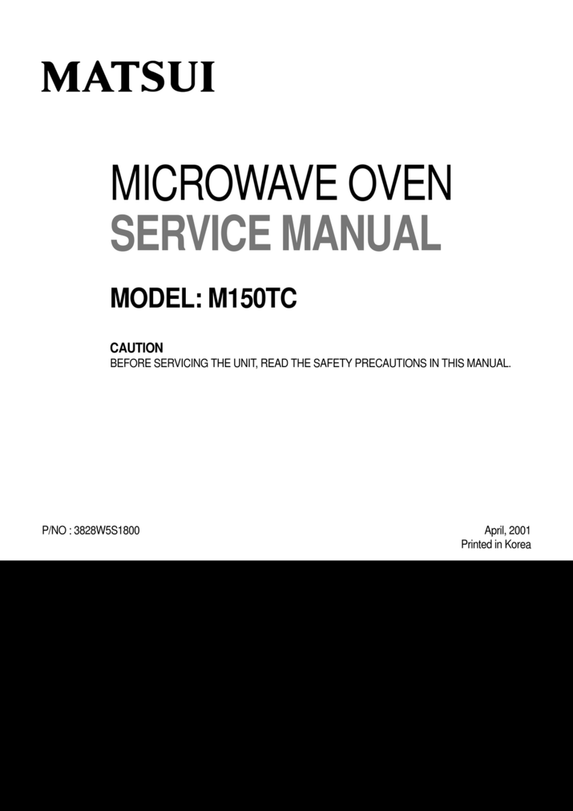 Matsui M150TC Service manual