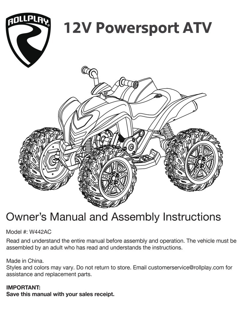Rollplay Powersport W442AC Owner's manual and assembly instructions