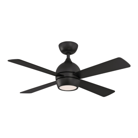 Fanimation Kwad 44 FP7644 Series User manual