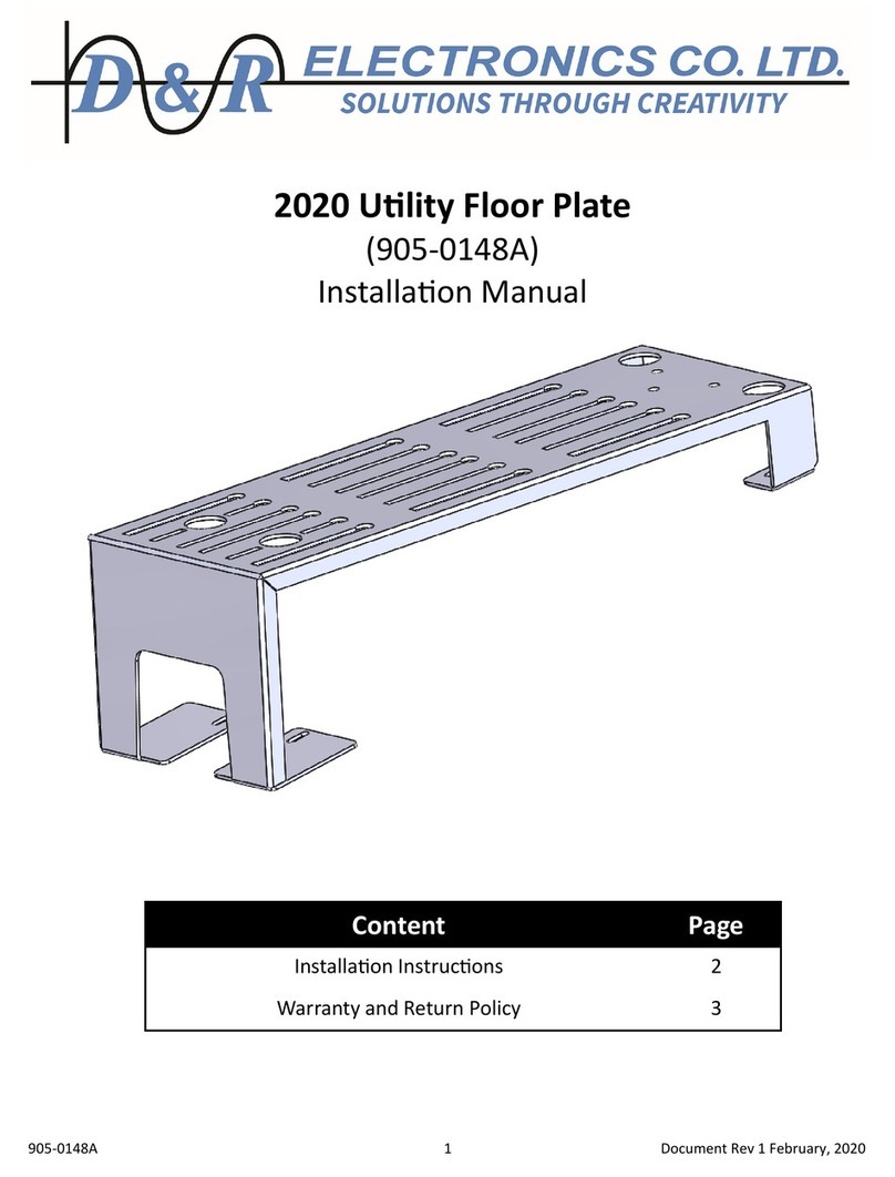 D&R ELECTRONICS 905-0148A installation manual