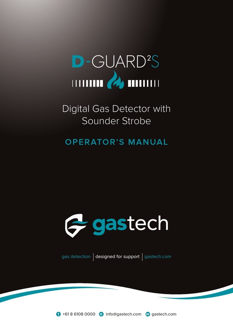 GasTech D-Guard2S Operator's manual