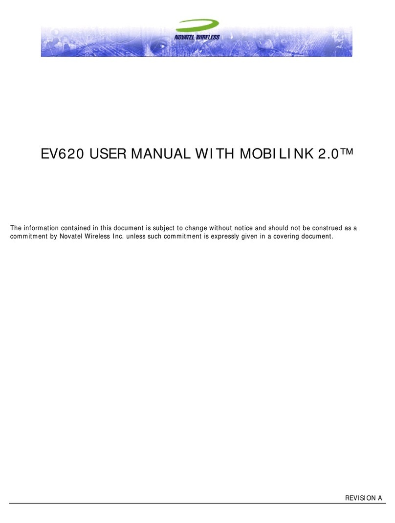 Novatel EV620 User manual