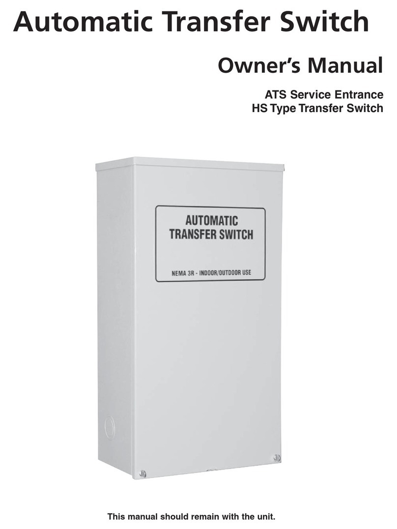 Generac Power Systems RTSN100J3S User manual