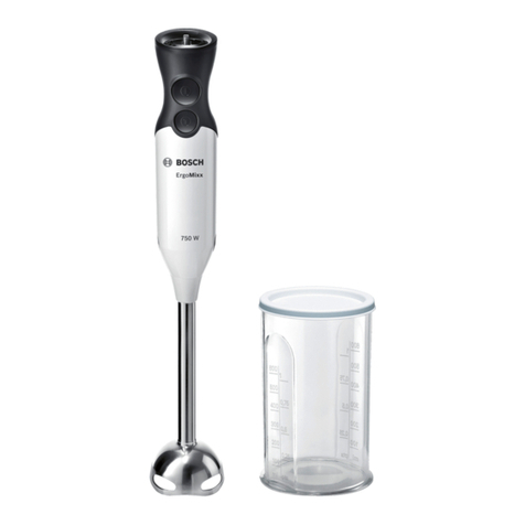 Bosch ErgoMixx MSM67110W User manual