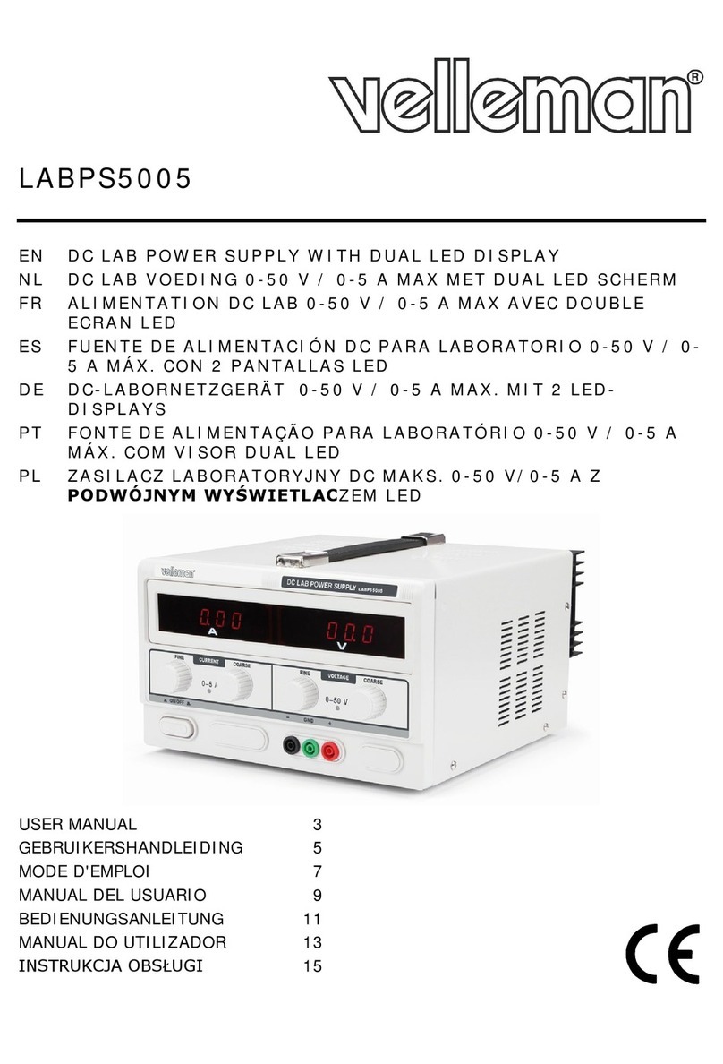 Velleman LABPS5005 user manual