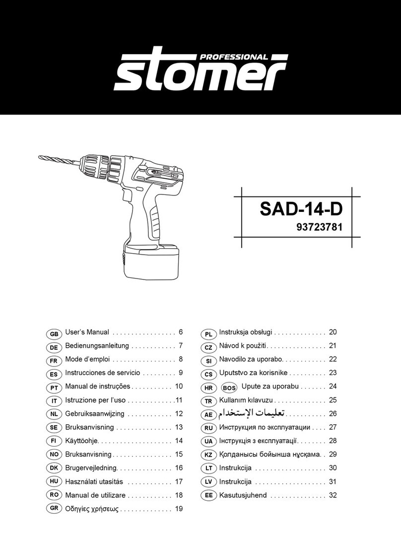 Stomer Professional SAD-14-D user manual