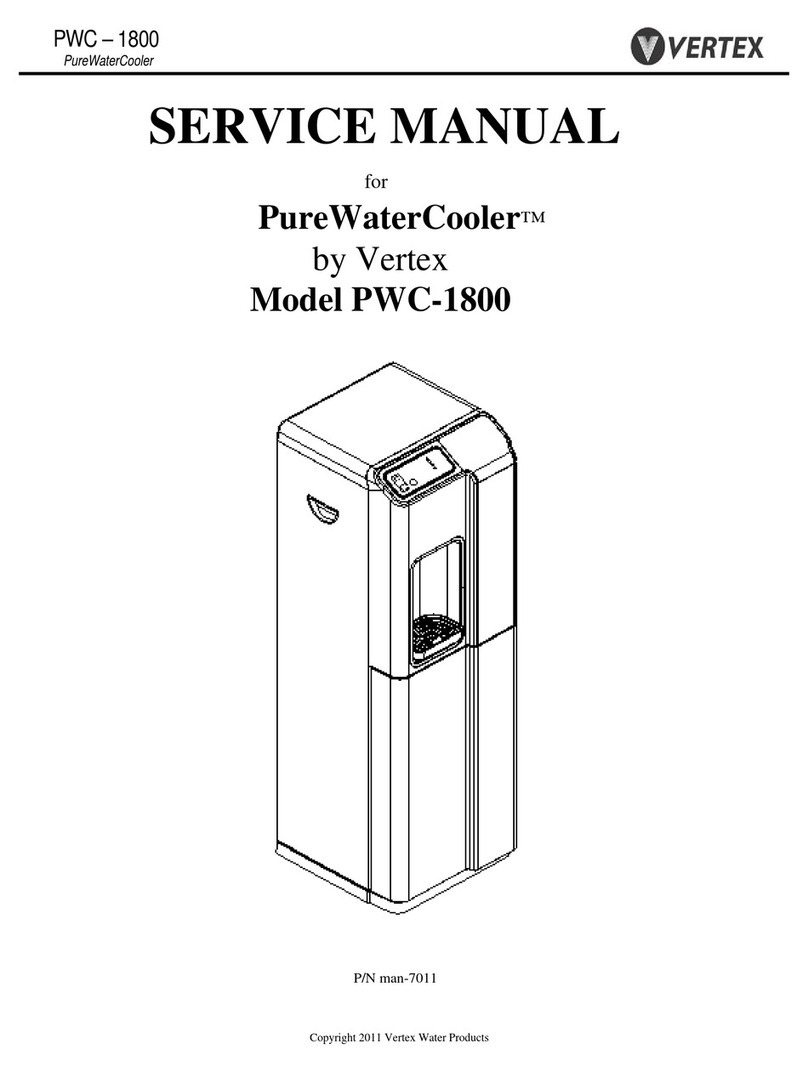 Vertex PureWaterCooler PWC-1800 User manual Vertex PureWaterCooler PWC-1800 User manual