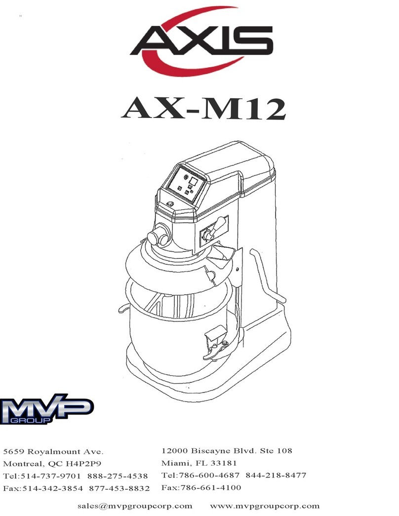 MVP Axis AX-M12 Installation operation and care