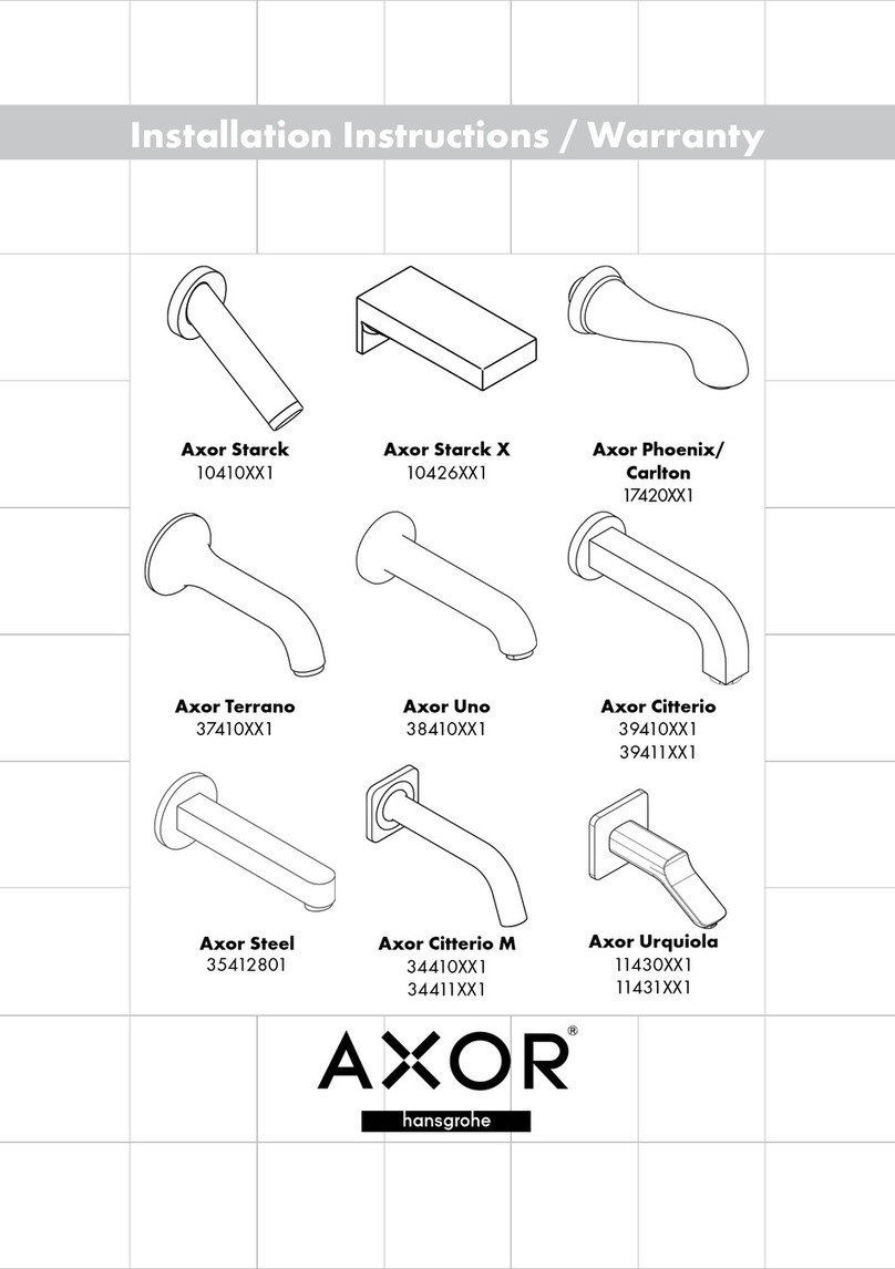 Hans Grohe Axor Starck 10410 1 Series installation instructions