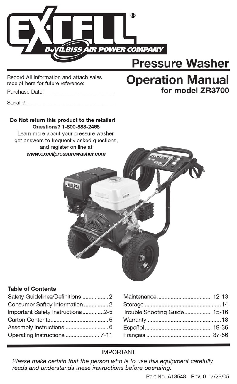 DeVilbiss Excell ZR3700-1 Operation manual