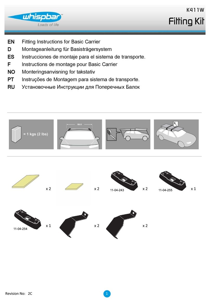 Whispbar K411W Operation and installation manual